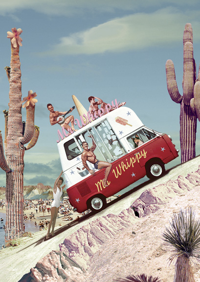 BC272 - Whippy Van Greetings Card by Max Hernn